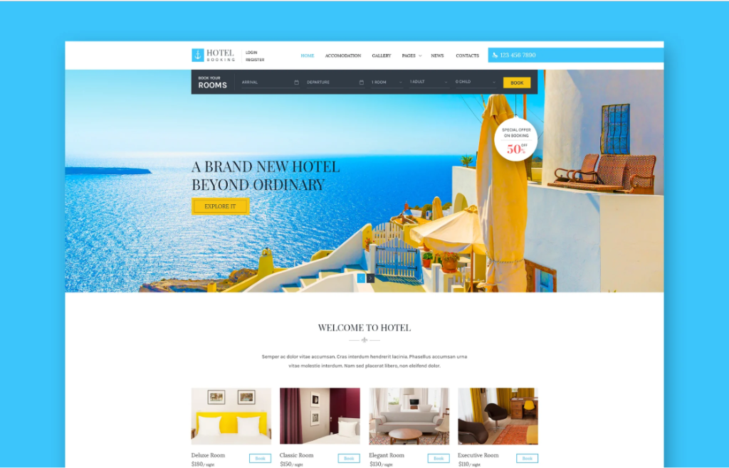 Santorini Luxury Hotel Booking Platform